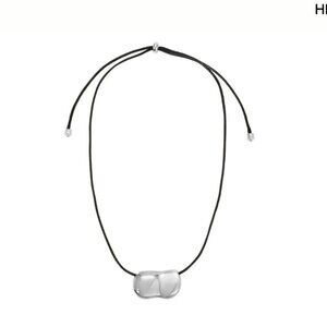 Heaven Mayhem PEBBLE NECKLACE SILVER/BLACK